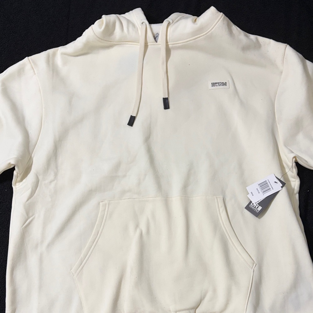 Drill Clothing Essentials Cream short sleeve Hoodie